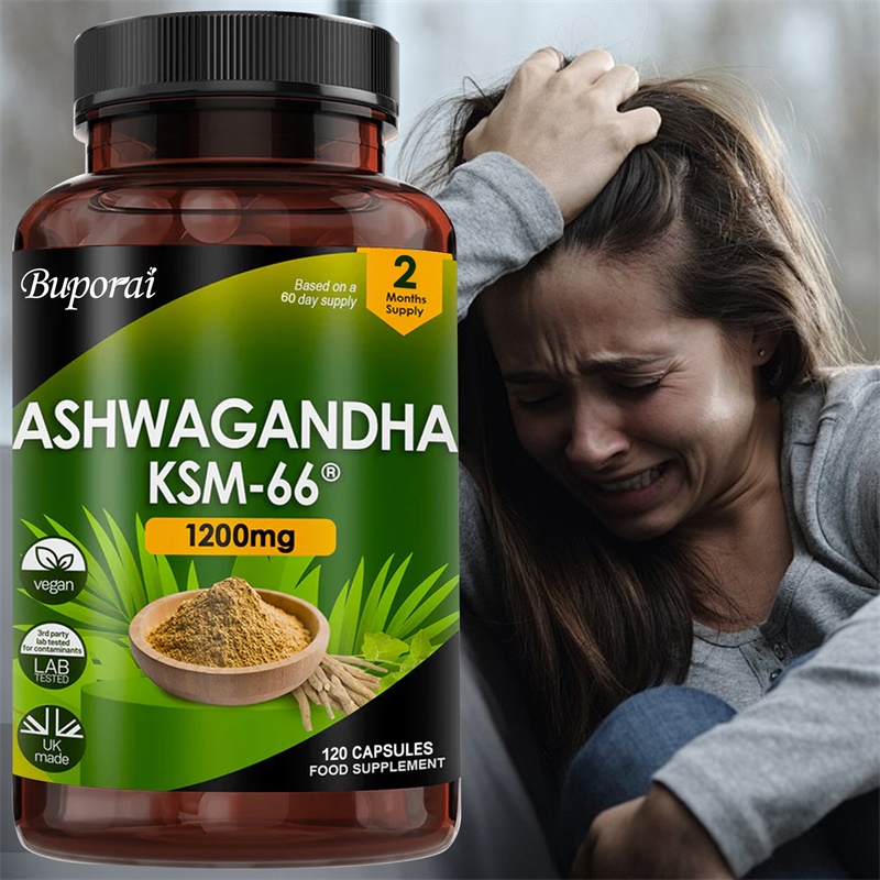 Herbal Supplement - Ashwagandha KSM-66 1200 мг - поддерживает